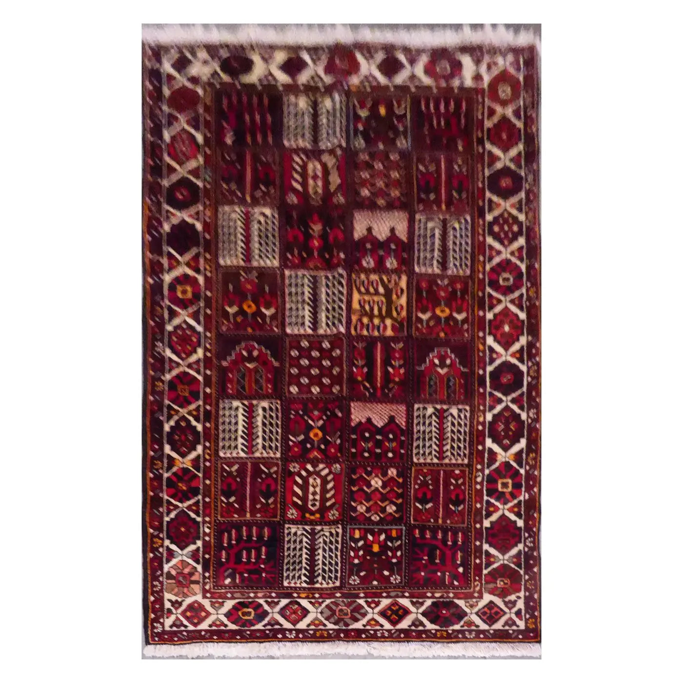 One Of The Kind Persian Bakhtiar Rug 9'2" x 5'2"